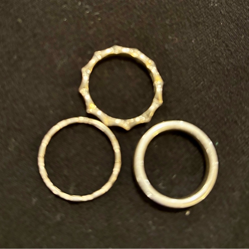 Silpada Sterling Silver Ring Set, size 8
